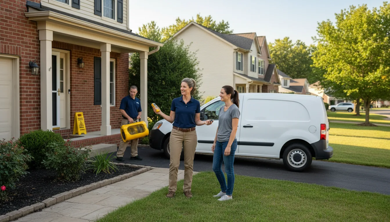 Residential water damage restoration in Paradise Valley, AZ